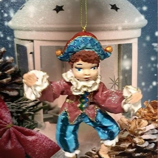 Christmas tree toy Boy Harlequin